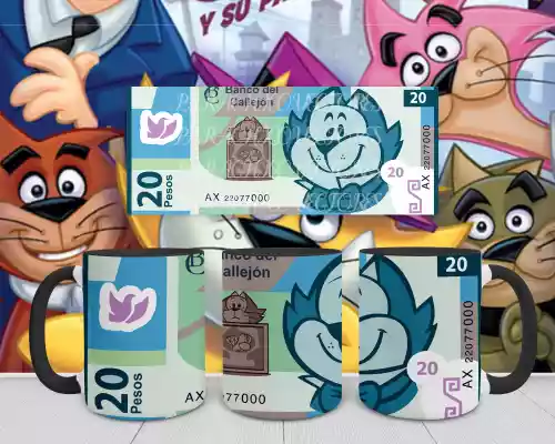 vectores plantilas DON GATO,CARICATURA,BILLETE,
